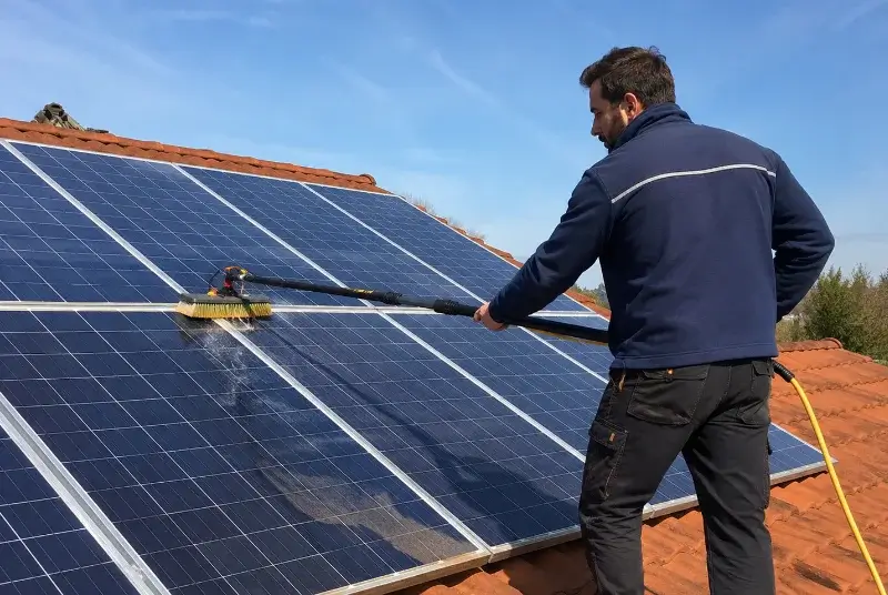 Nettoyage et entretien de panneaux solaires à Moras-en-Valloire